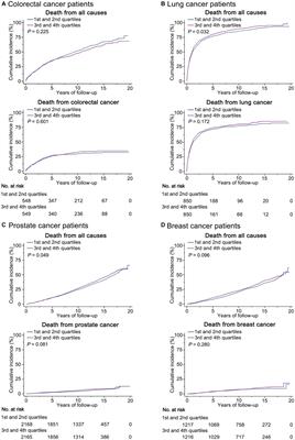 Prediagnosis ultra-processed food consumption and prognosis of patients with colorectal, lung, prostate, or breast cancer: a large prospective multicenter study